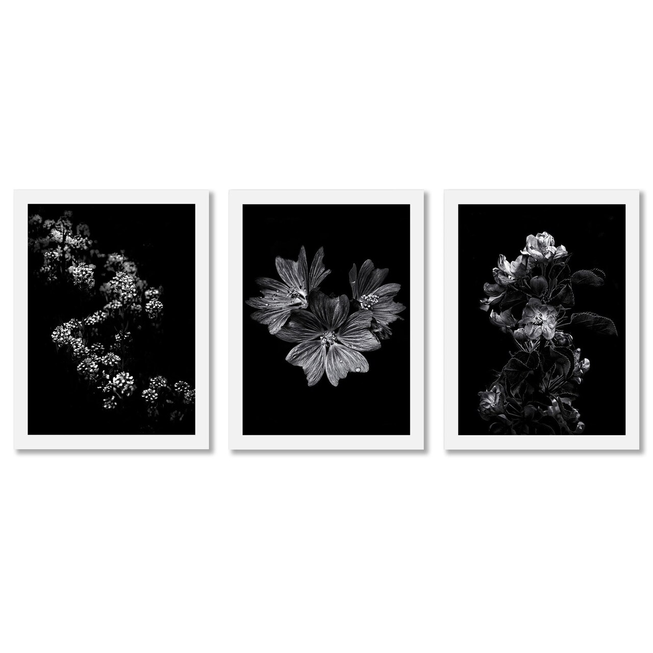 Geo Cross Hatch by Roseanne Kenny - 3 Piece Gallery Framed Print Art Set